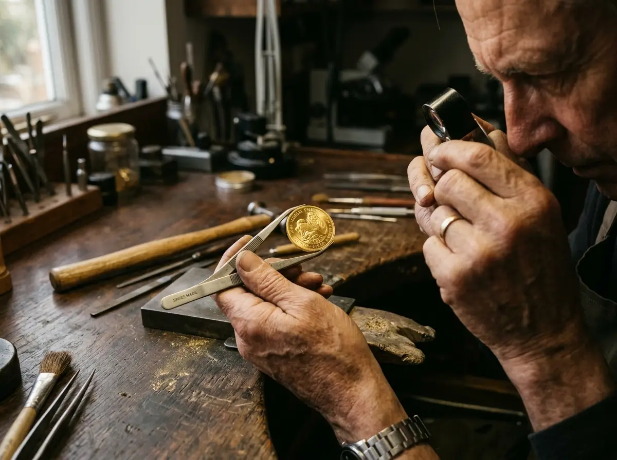 Premium gold coins representing trust and lasting value